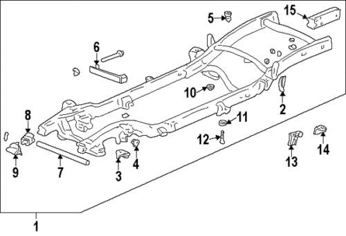 Cadillac 15039397 genuine oem factory original bumper