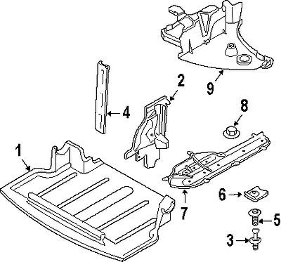 Bmw 51717168996 genuine oem factory original lower cover