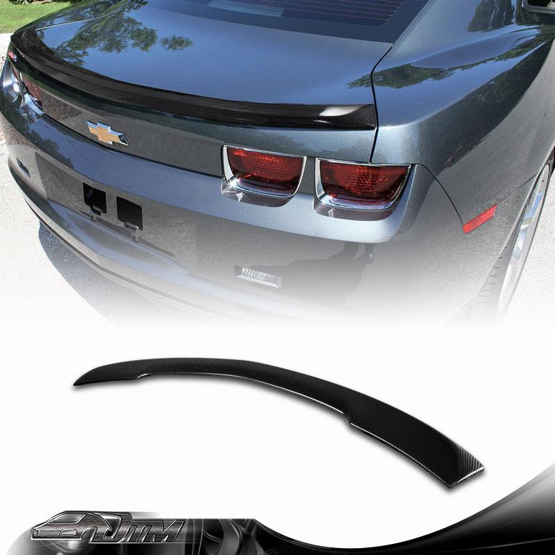 2010-2012 chevy camaro coupe real carbon fiber rear trunk lip spoiler wing