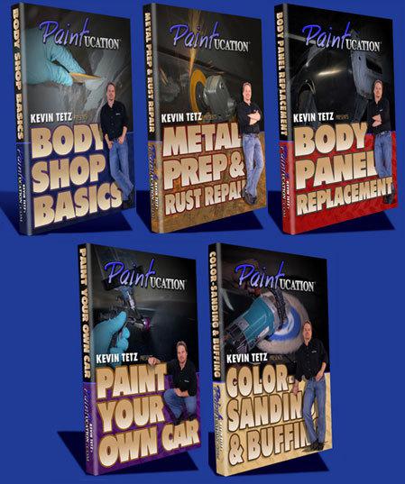 Kevin tetz paintucation autobody & painting 5 dvd set