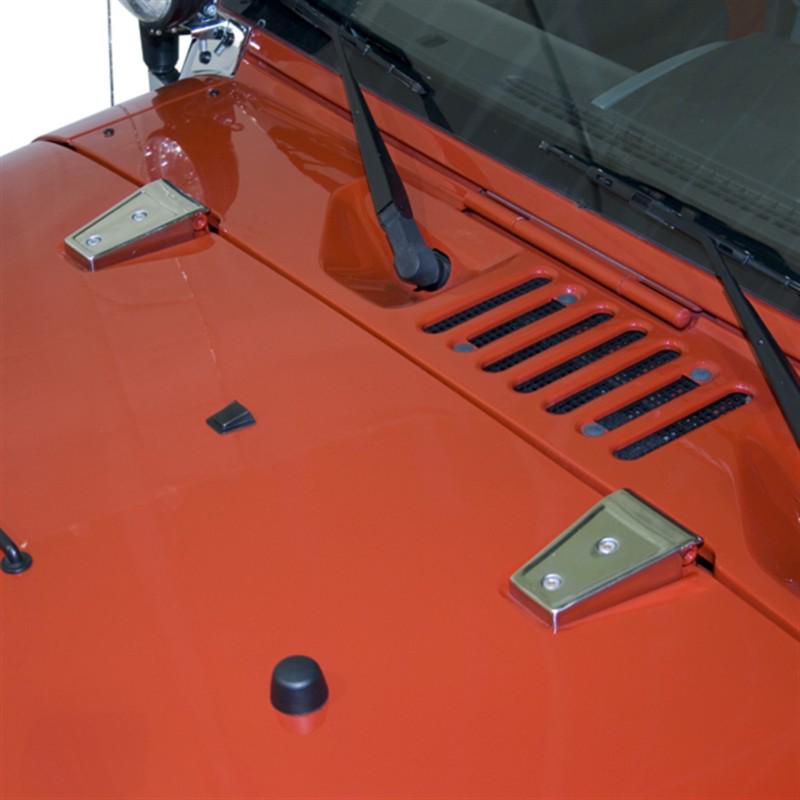 Rugged ridge 11111.10 hood hinge cover 07-13 wrangler