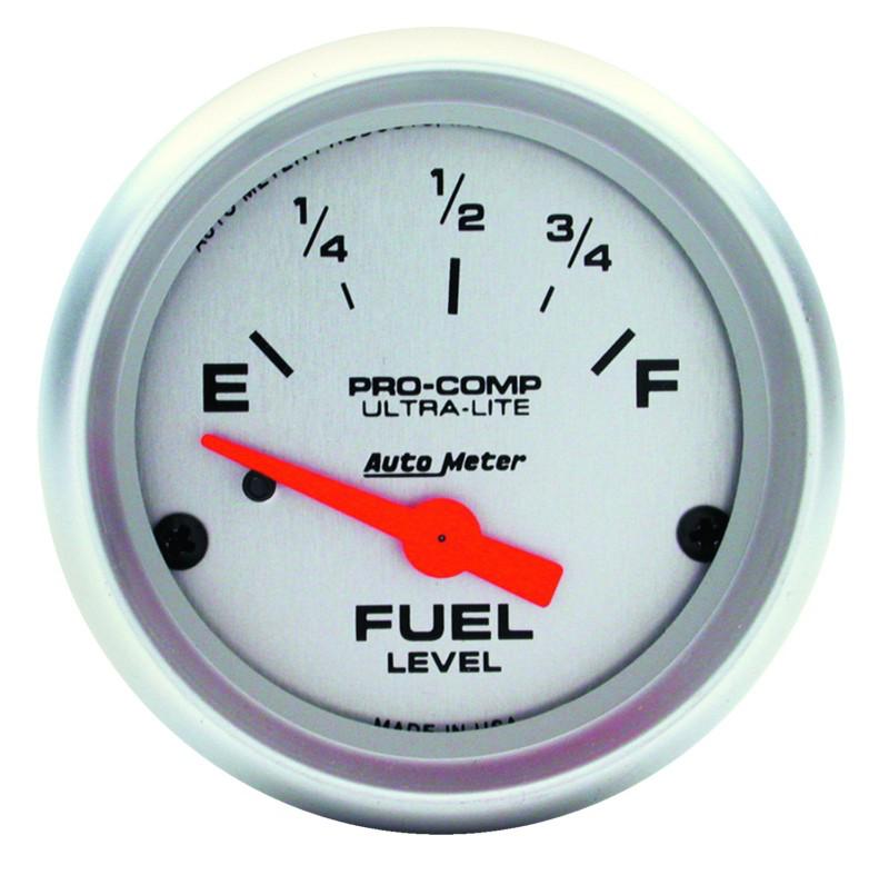 Auto meter 4316 ultra-lite; electric fuel level gauge