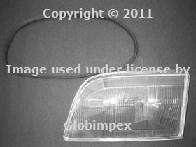 Mercedes w140 (94-99) headlight lens left genuine new + 1 year warranty