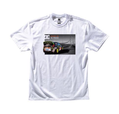 Dc ken block pirelle ford 43 gymkhana 5 starter t-shirt white small