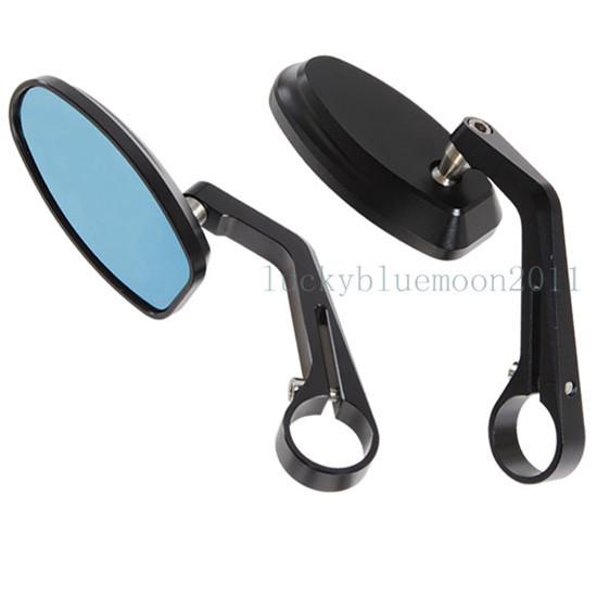 Pair 7/8" bar end mirrors honda xr cr crf cbr xrf bike atv chopper crusier