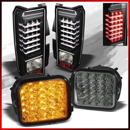 Find 06 09 Hummer H3 Led Black Tail Lights Smoked Led Turn Signal