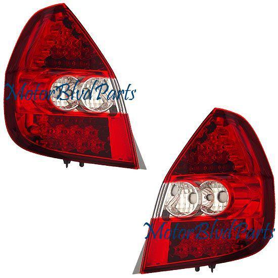 07 08 fit sport led tail lights rear brake lamps pair