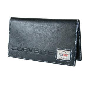 Chevrolet corvette c4 checkbook cover clutch billfold purse accessory