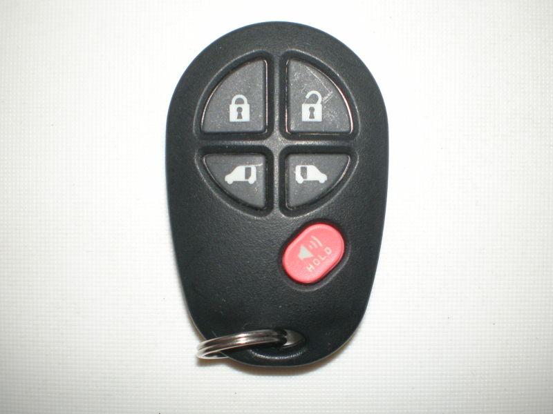 Oem toyota remote keyless entry key fob gq43vt20t / 5bt