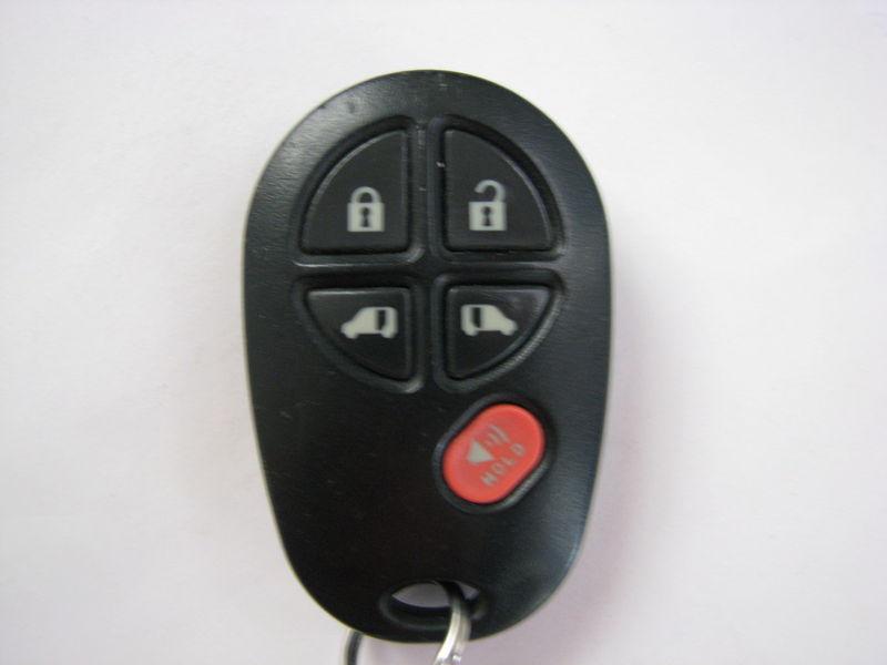 Toyota sienna keyless entry remote fcc: gq43vt20t   5 button 