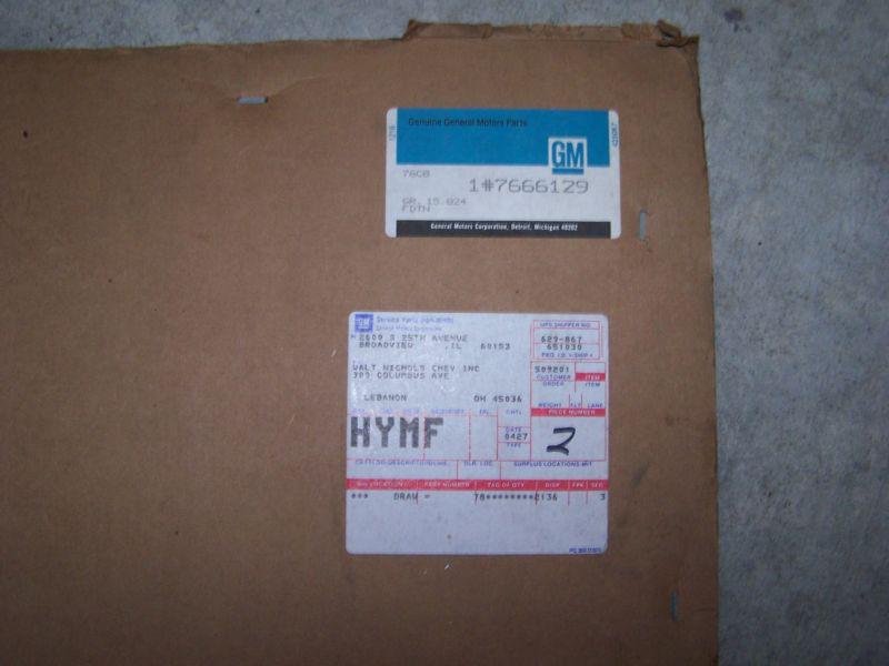 1967-1969 camaro firebird rear package tray nos gm #7666129 black still packaged