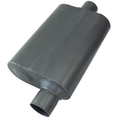 Flowmaster muffler 40 series 2 1/2" inlet/2 1/2" outlet stainless steel natural