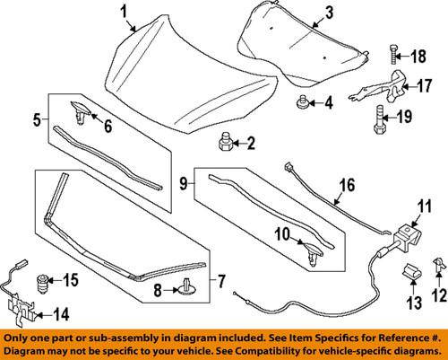 Mazda oem bbm456620a hood-lock assembly