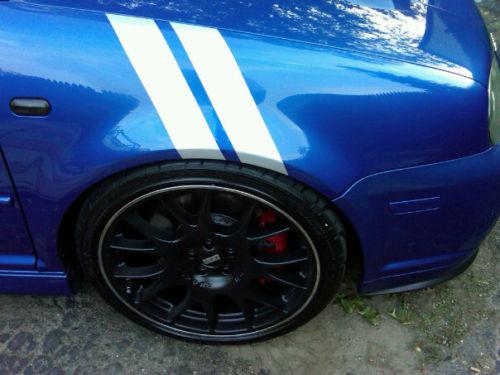 Gti r32 bmw 370z nissan subaru mitsubishi fender stripes fits any fender