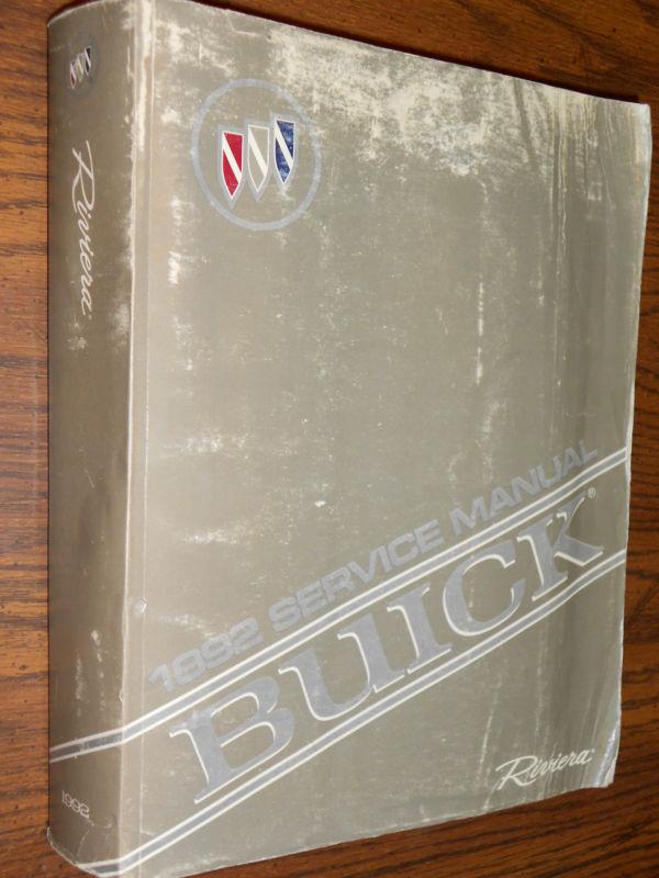 1992 buick riviera shop manual / original shop book!