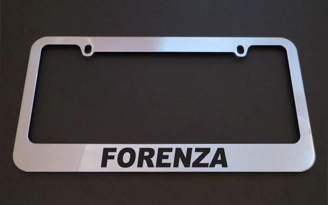 1 brand new suzuki forenza chrome metal license plate frames + screw caps