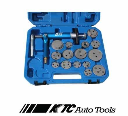 Air brake caliper piston compressor master tool set