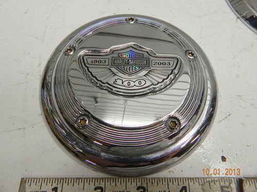 100th anniversary chrome air cleaner insert cover harley dyna softail touring tc