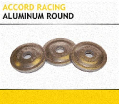 Snowstuds aluminum round big shot single backers (1.60") - 48 pack