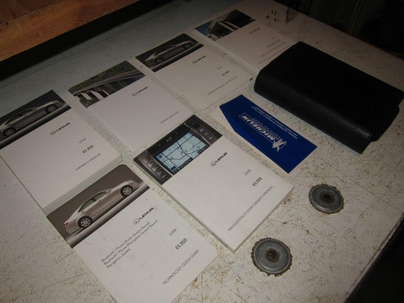 2008 lexus es350 owners manual and naviationg books set