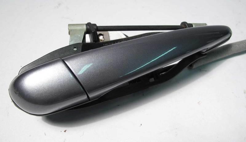 Bmw e46 3-series 4dr right rear exterior door handle steel grey 2001-2005 oem