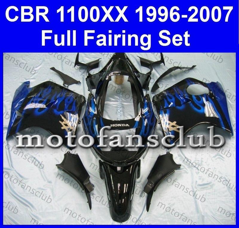 Fit honda cbr1100xx 1100xx super blackbird 1996-2007 96 07 fairing kit #02 b