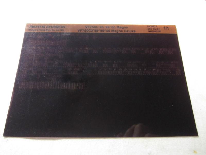1998-2000 honda motorcycle vf750c c2 magna microfiche part catalog deluxe 