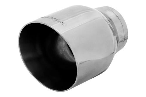 Flowmaster 15395 rolled angle exhaust tip with logo 4" to 2.5" to 5.25"