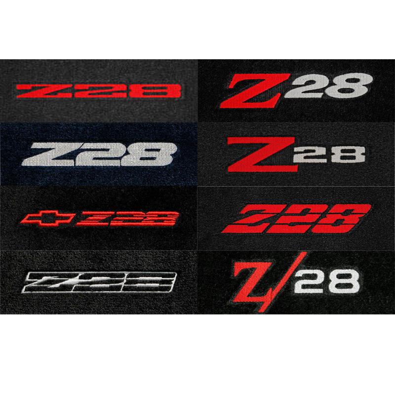 Camaro z28 5pc carpet floor mats-choice of carpet color & logo