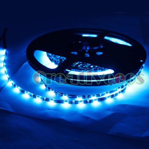 5m 16.4' 250leds side-emitting smd 335 waterproof flexible led strip light blue