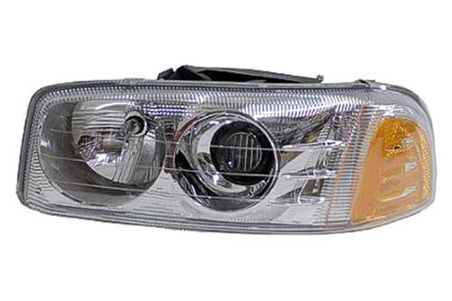 Replace gm2502214c - 02-06 gmc sierra denali front lh headlight assembly