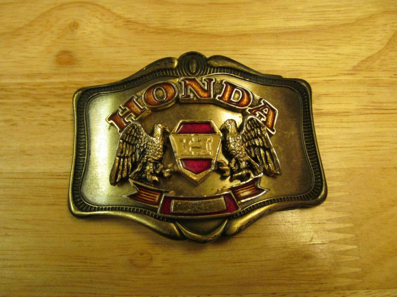 1978 honda belt buckle...ahm...  brass....35 years old...nice