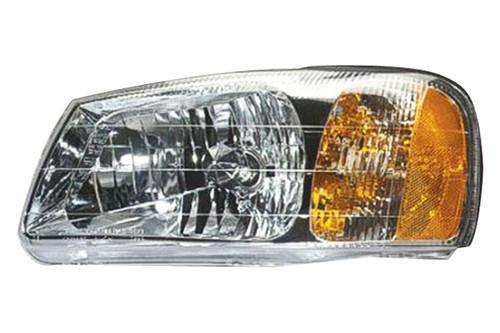 Replace hy2502123 - 00-02 fits hyundai accent front lh headlight assembly