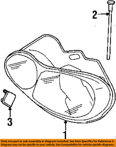 Chrysler oem 4780013ad headlight-headlamp assembly