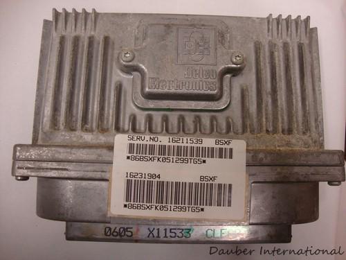 96 chevrolet berreta 3.1l 16211539 ecu automatic (pontiac buick)