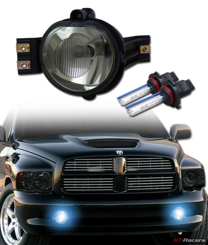 8k hid w/ sport smoke front bumper fog lights k2+switch 02-09 ram 04-06 durango