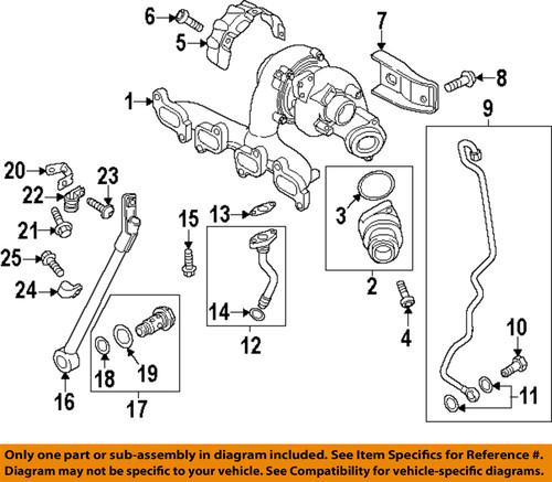 Volkswagen oem n0210717 turbocharger-connector