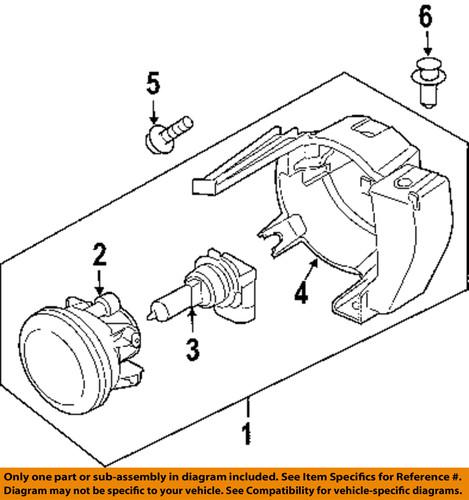 Subaru oem 84501sa190 fog light-fog lamp assembly