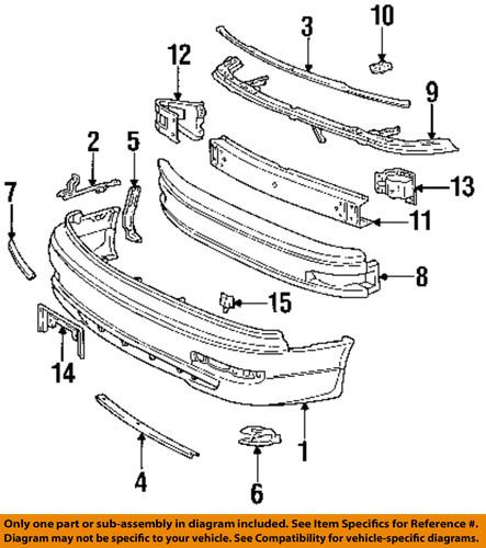 Toyota oem 52521aa010 front bumper-end support retainer