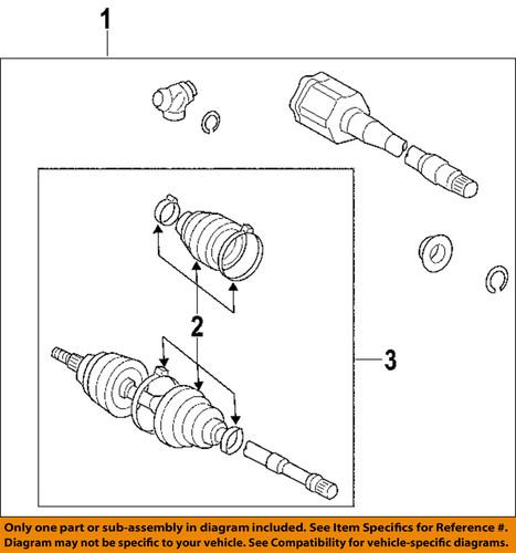 Toyota oem 4341008030 cv half-shaft/cv axle shaft