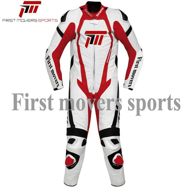  motorbike racing leather suit one piece 