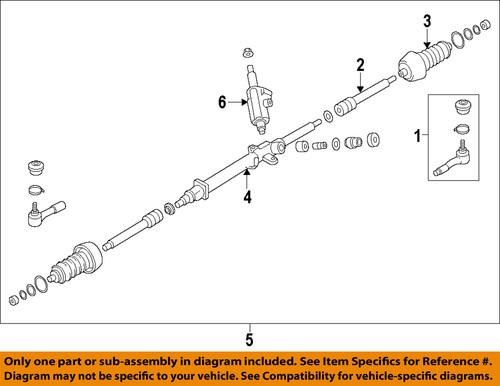 Subaru oem 34110ae12b rack & pinion complete unit