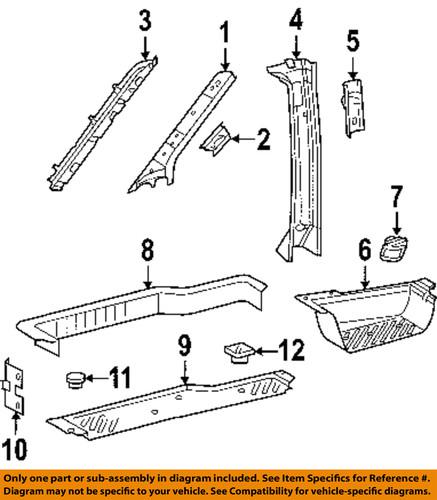 Dodge oem 5122821aa door sill plate-scuff plate