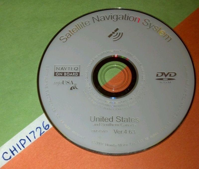 alpine honda acura 2008 navigation dvd version 4.63