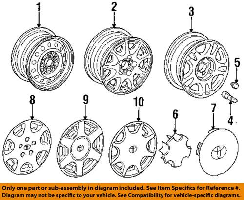 Toyota oem 42621aa010 wheels-wheel cover