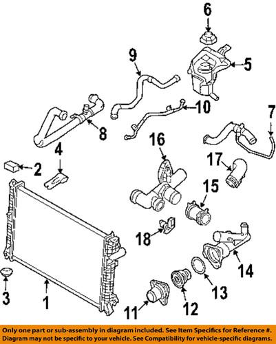 Ford oem ae5z8124a radiator-radiator lower insulator