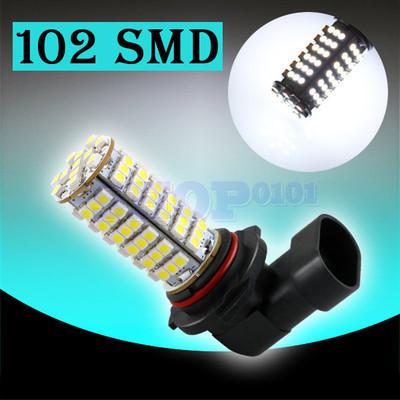 9006 hb4 102 smd pure white fog day running car led head light bulb lamp