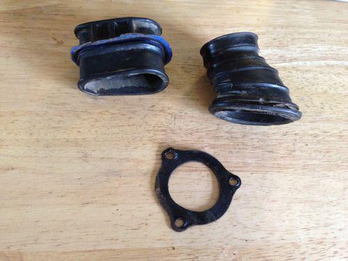 1979 79 honda xl 250 xl250 air box intake filter container rubber manifolds