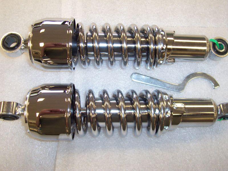 Honda gl1500 valkyrie 11.5" heavy duty lowering chrome shocks