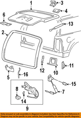 Ford oem 3l5z14018ba lift gate-switch assembly